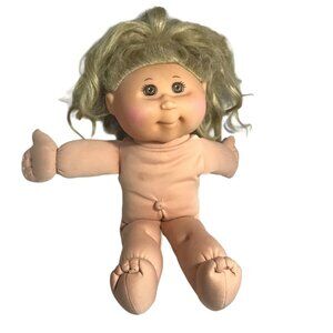 Cabbage Patch Kids Doll 2011 Jakks Blonde Hair Brown Eyes 35cm PA-02NH